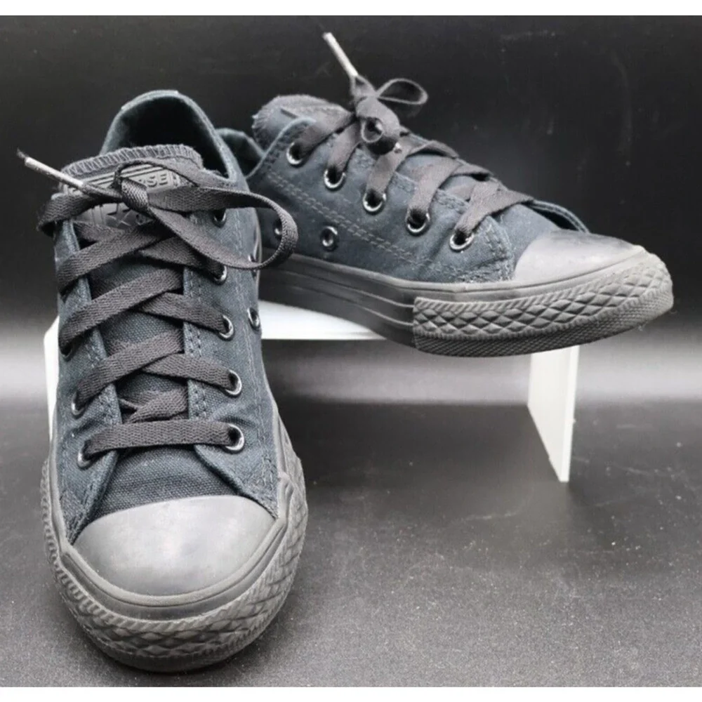 Converse All Star Chuck Low Youth US Size 13 Black Comfort Walking Sneaker Shoes